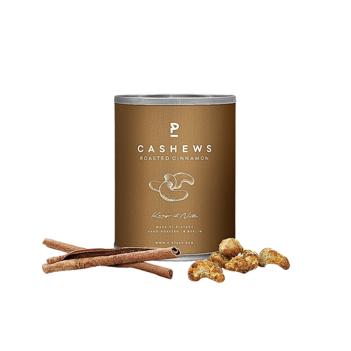 Cashews Roasted Cinnamon P-Stash 55g