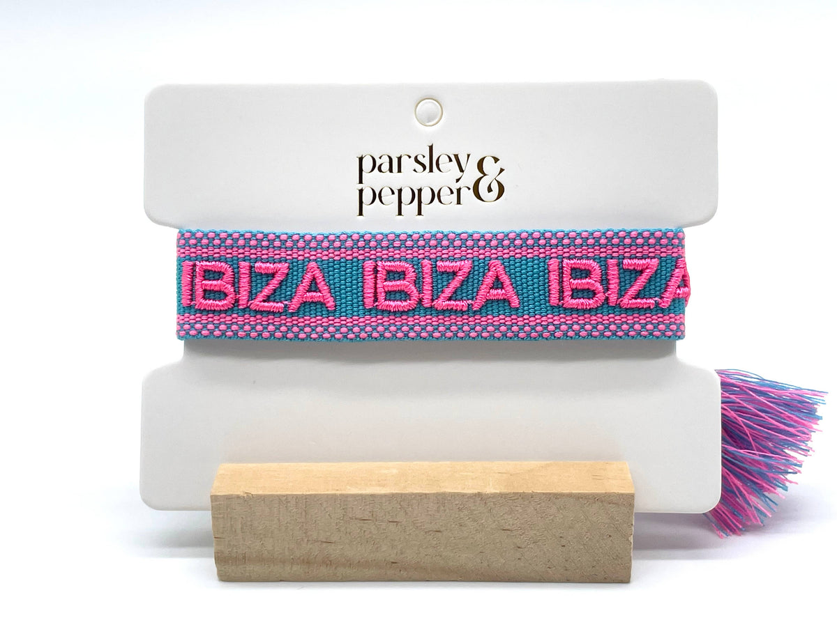 IBIZA IBIZA IBIZA Statement bracelet woven, embroidered