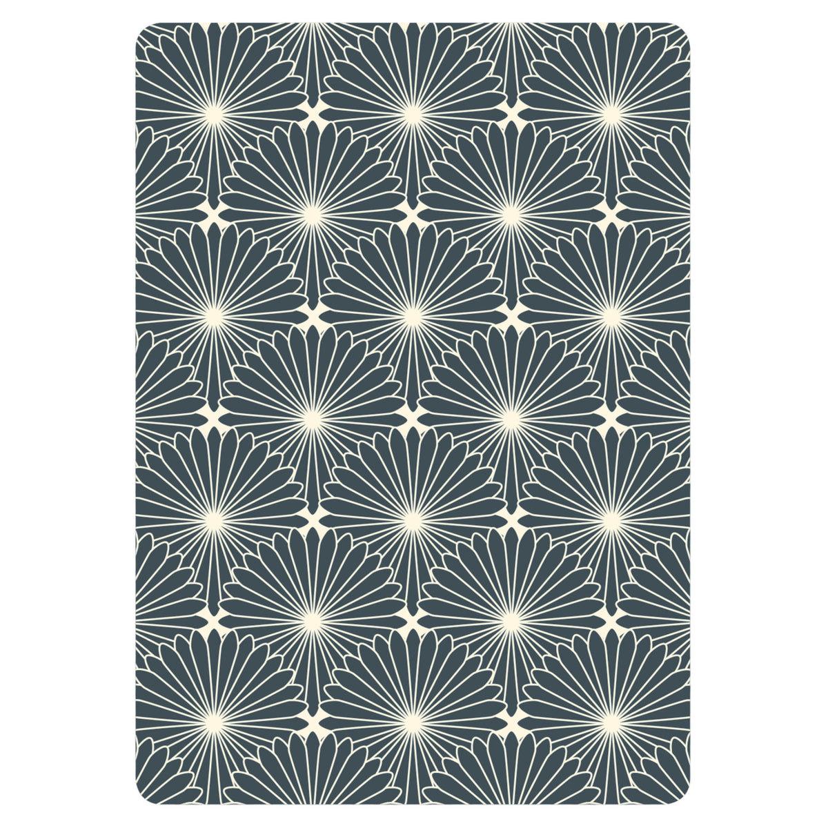 Postkarte - Muster schwarz/beige