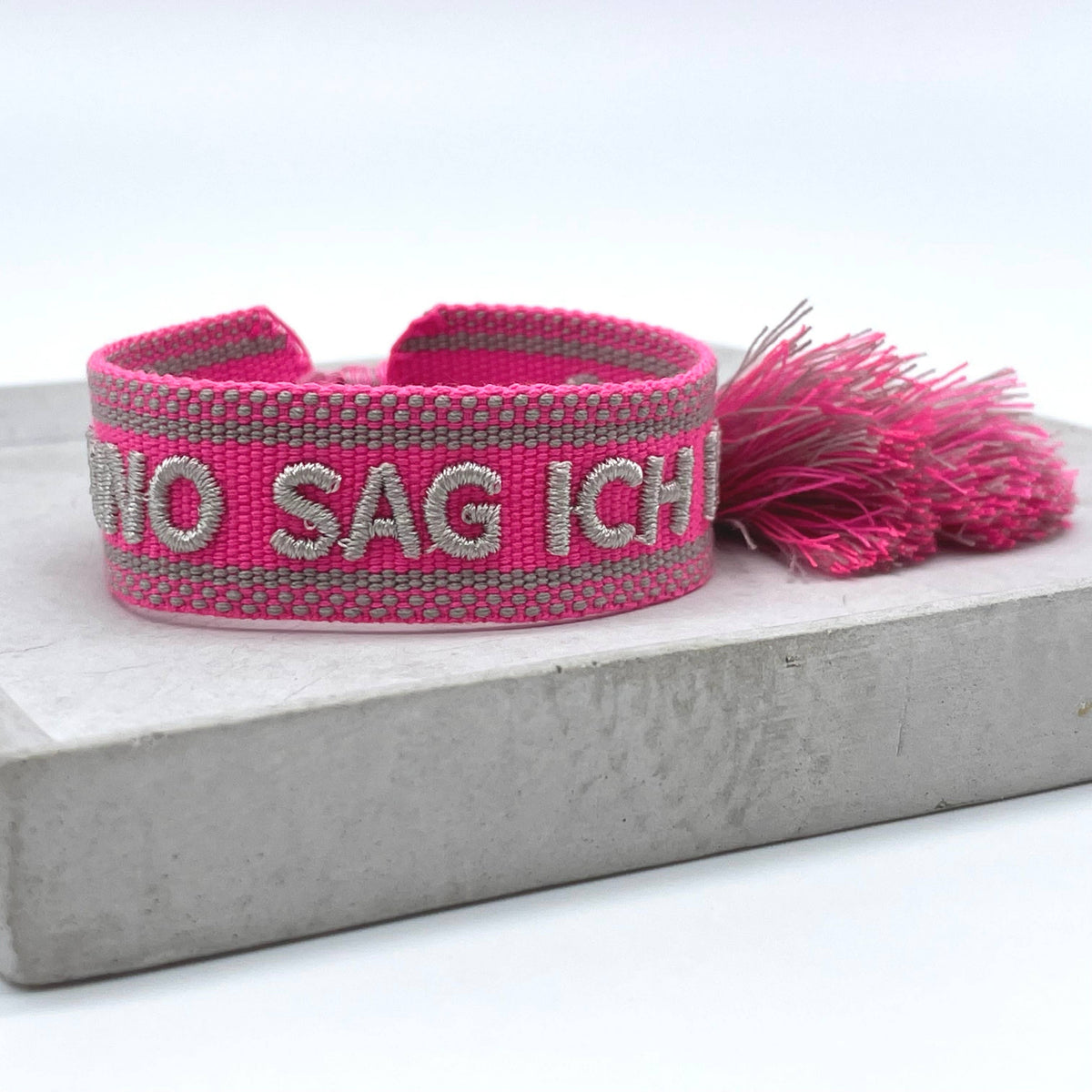 Statement Armband  - ZU VINO SAG ICH NIE NO