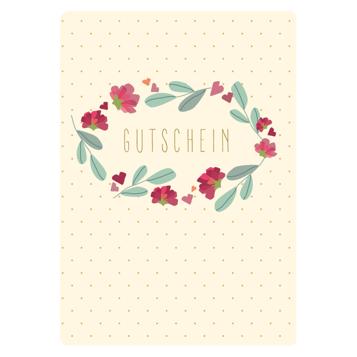 Postkarte - Gutschein/ hell