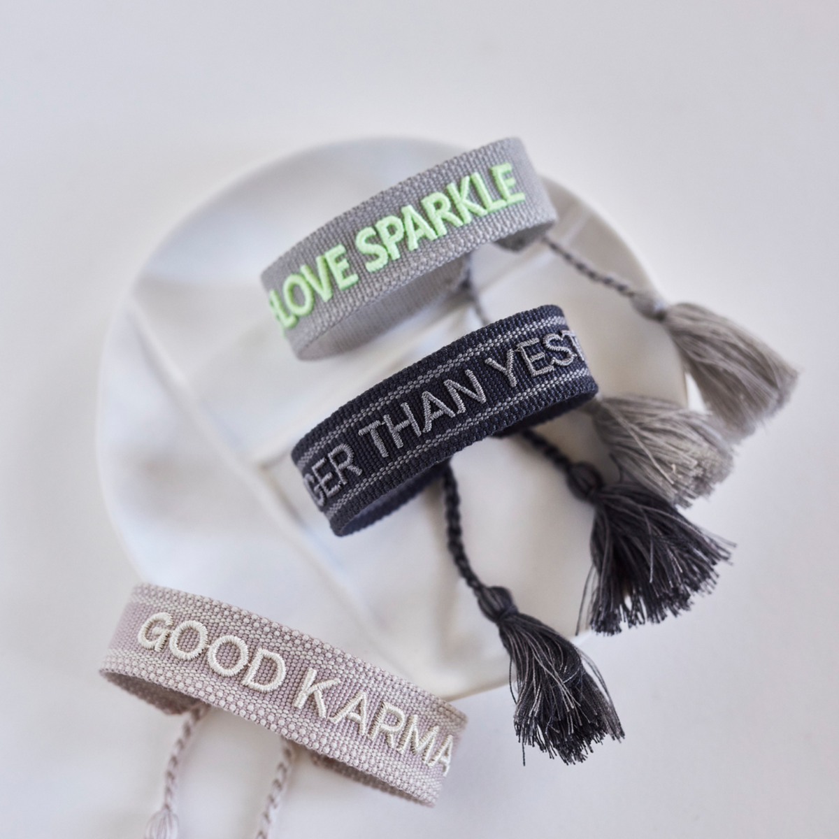 Live Love Sparkle Statement Armband