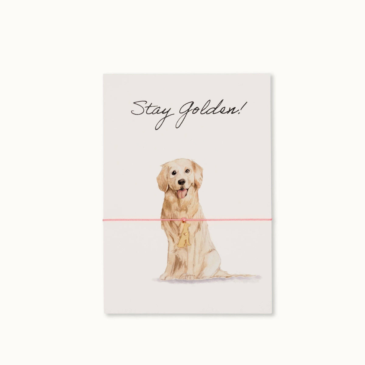 Armband-Karte: Stay golden - Goldie