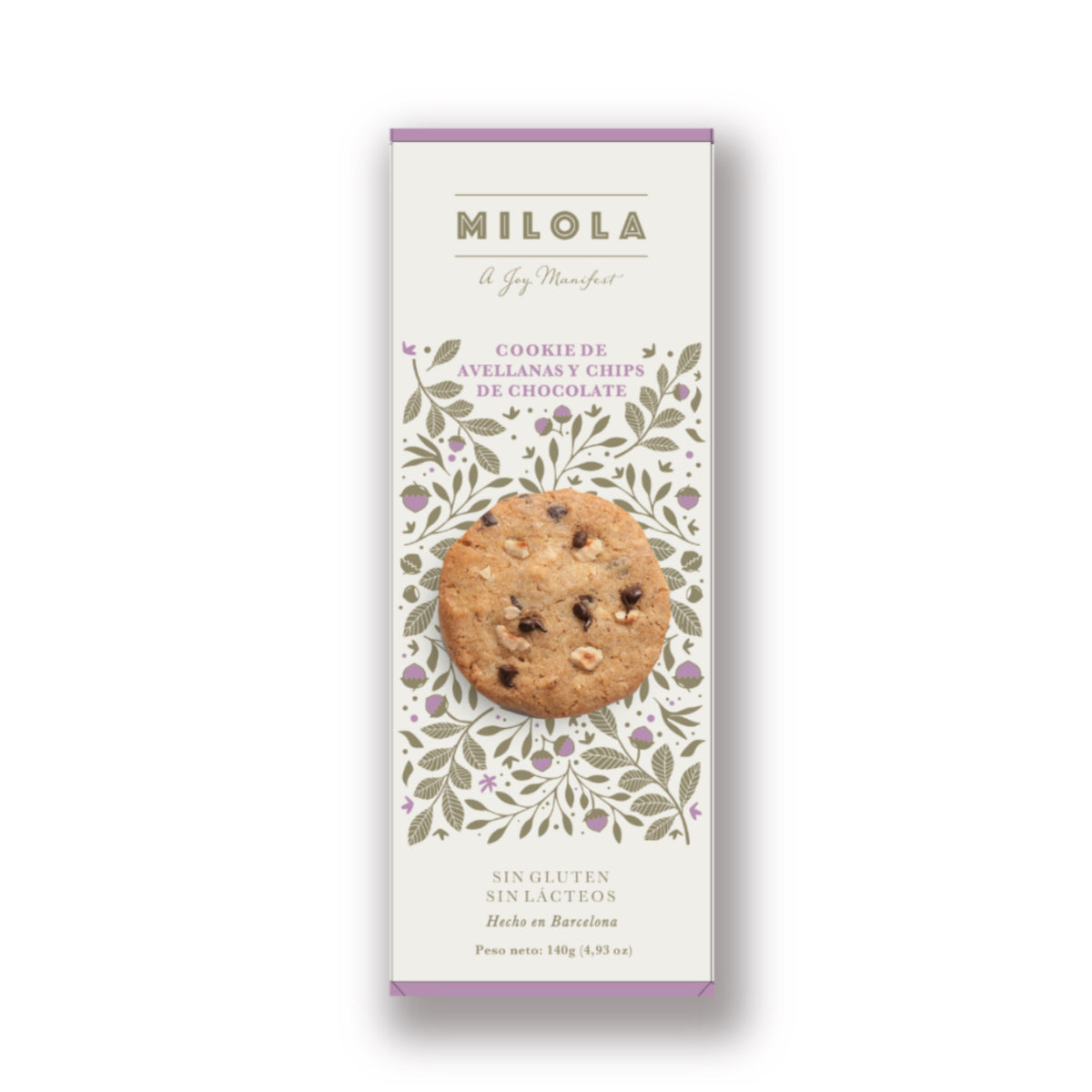 Hazelnut Chocolat Chip Cookie Milola 140g