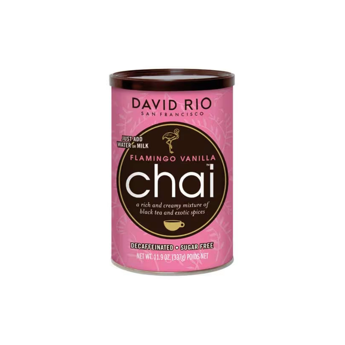 David Rio - Flamingo Vanilla Chai - Zuckerfrei und Entkoffeiniert 337g