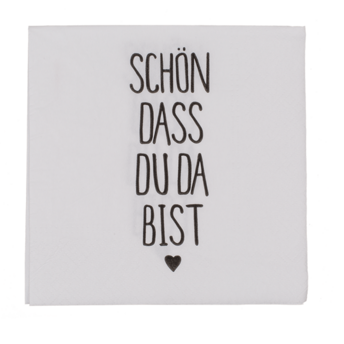 Papierservietten - „Schön, dass du da bist“