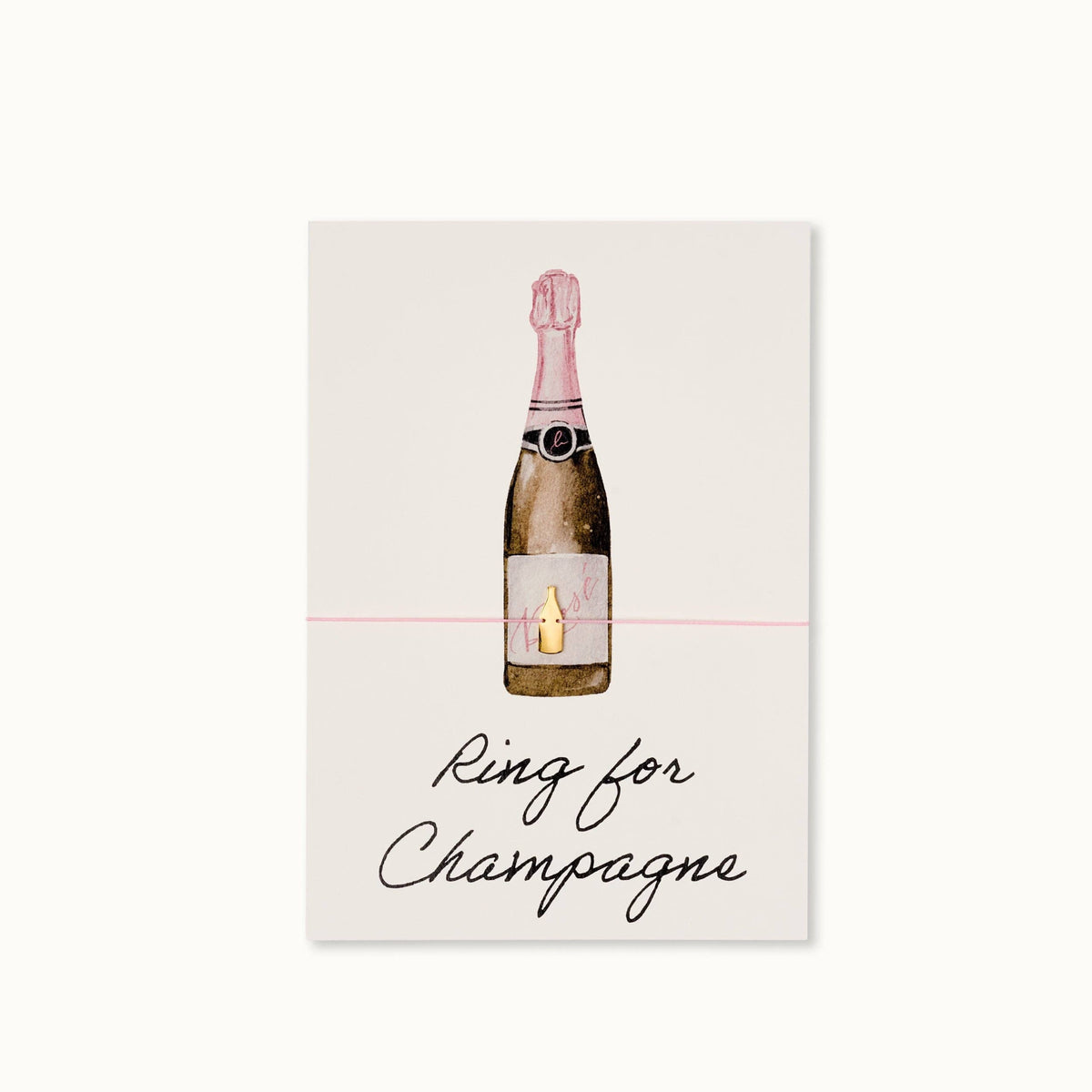 Armband-Karte: Ring for Champagne