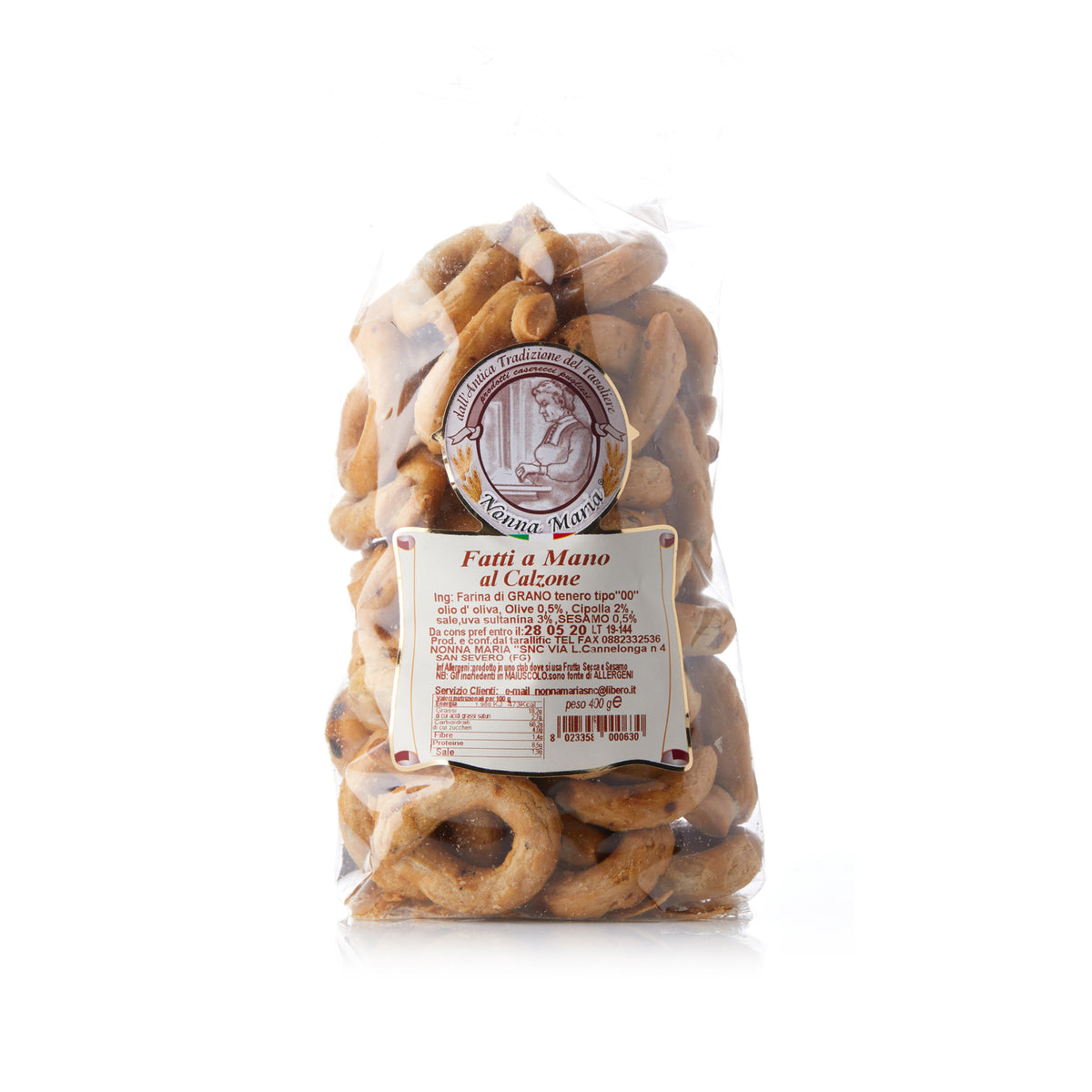 Taralli fatti a Mano al Calzone 400g