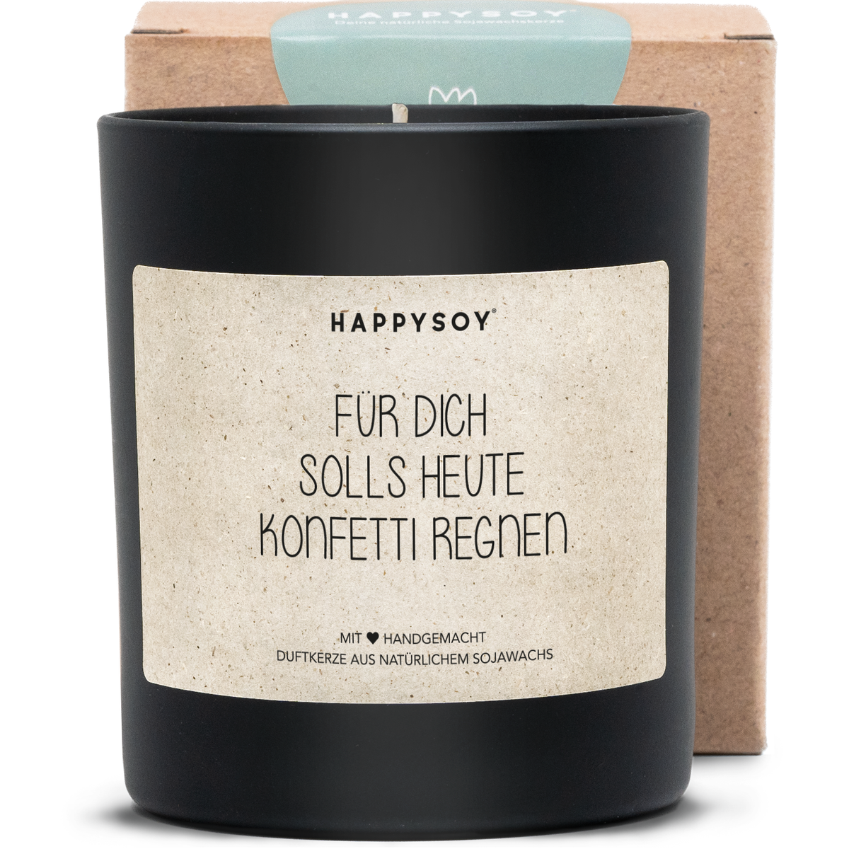 Duftkerze - Für dich solls heute Konfetti regnen