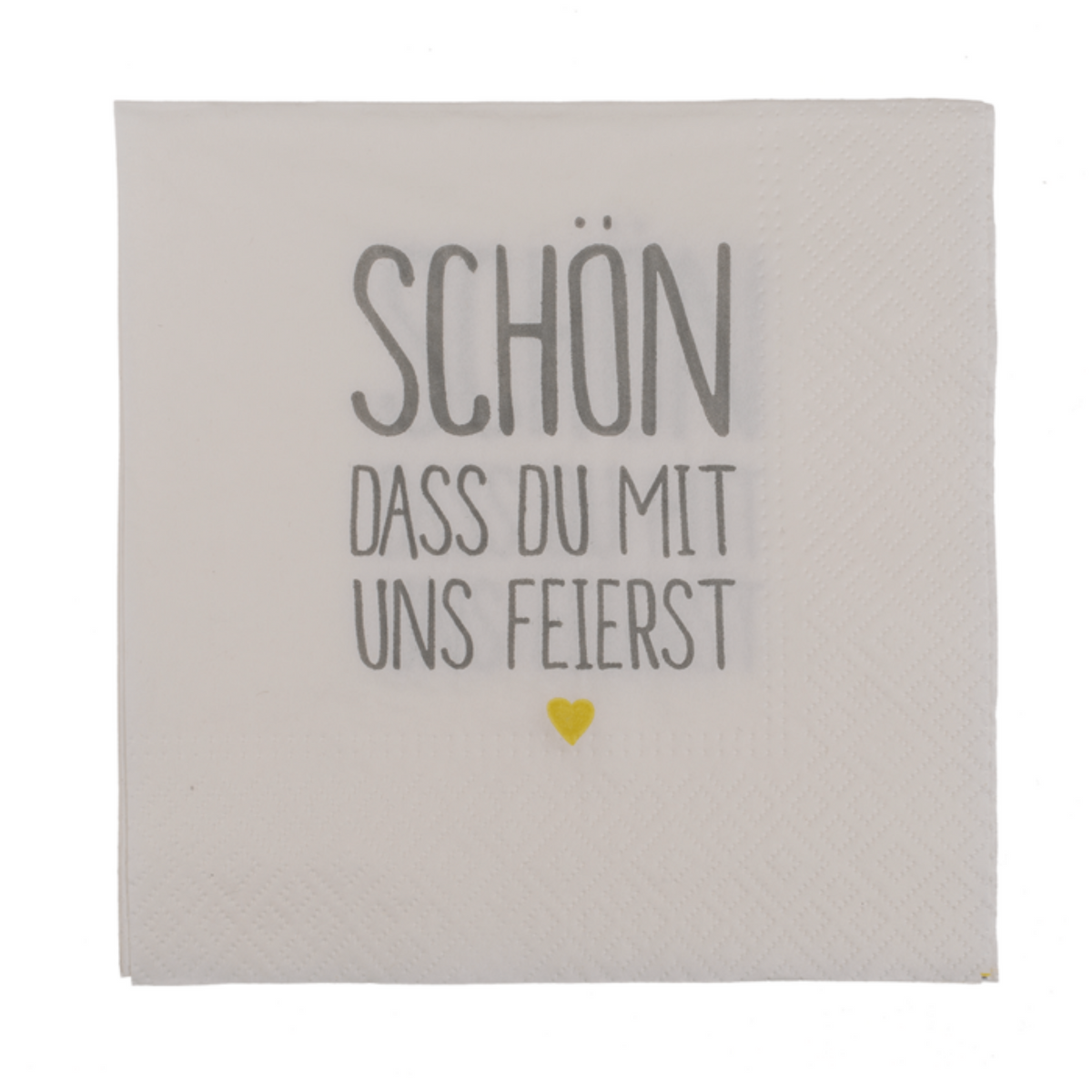 Papierservietten - „Schön, dass du mit uns feierst“