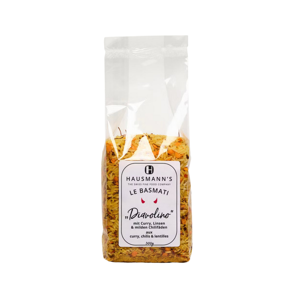 Basmatireis "Diavolino" mit Curry, milde Chiifäden & Linsen 300g (Kopie)