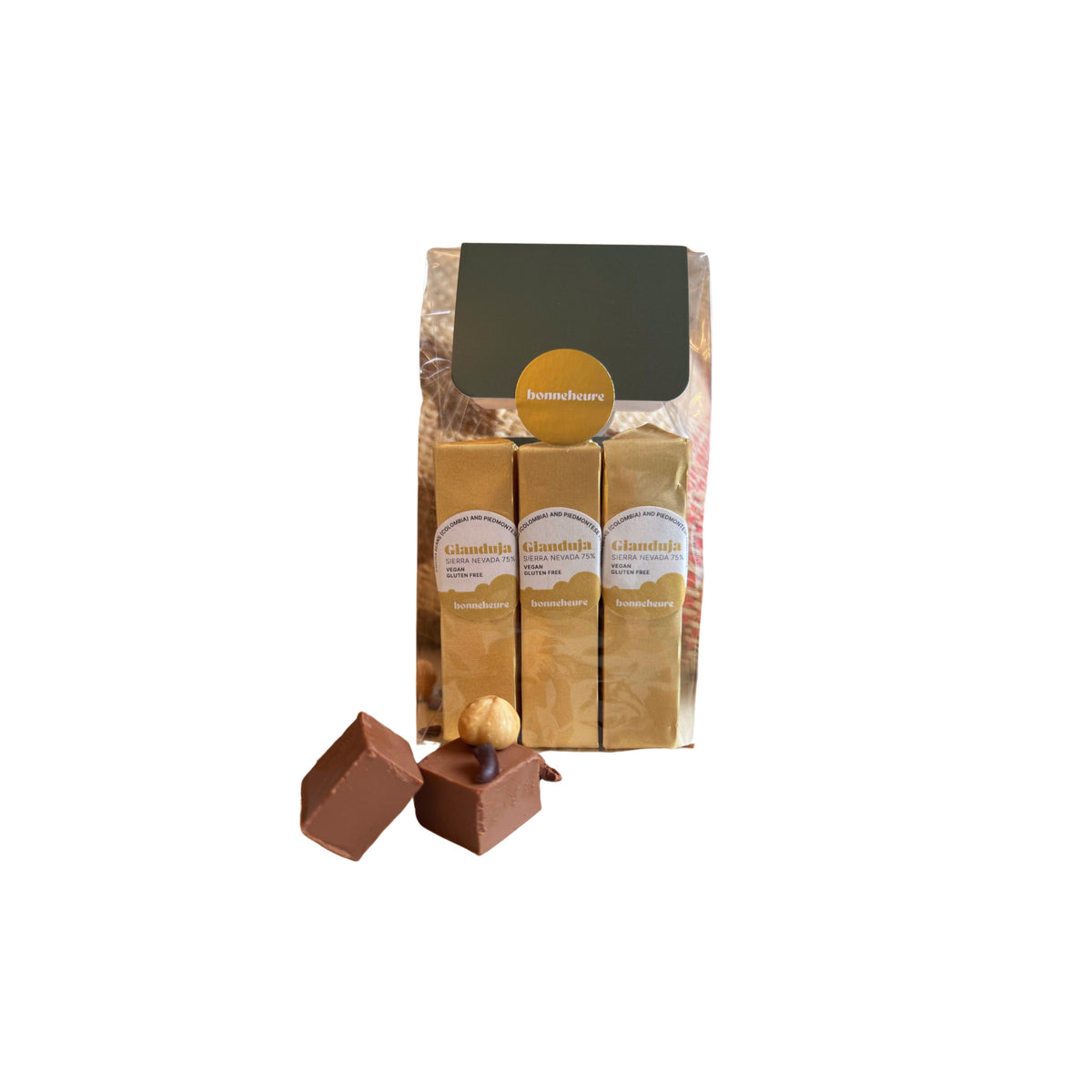 Bonneheure Gianduja Würfel 138g - Sierra Nevada 75%