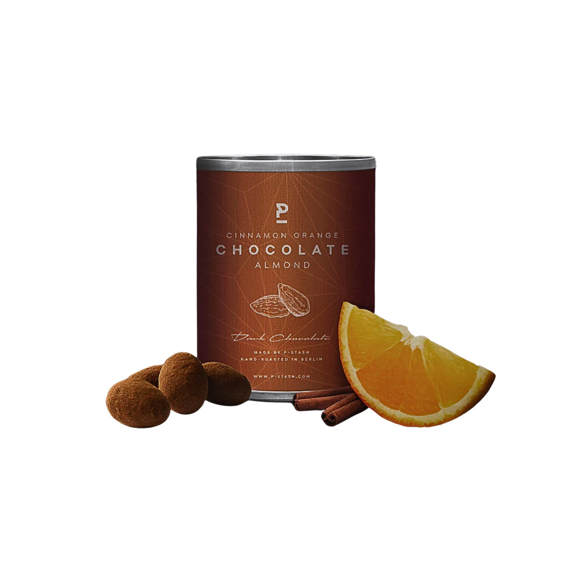 Cinnamon Orange Chocolate Almonds P-Stash 60g