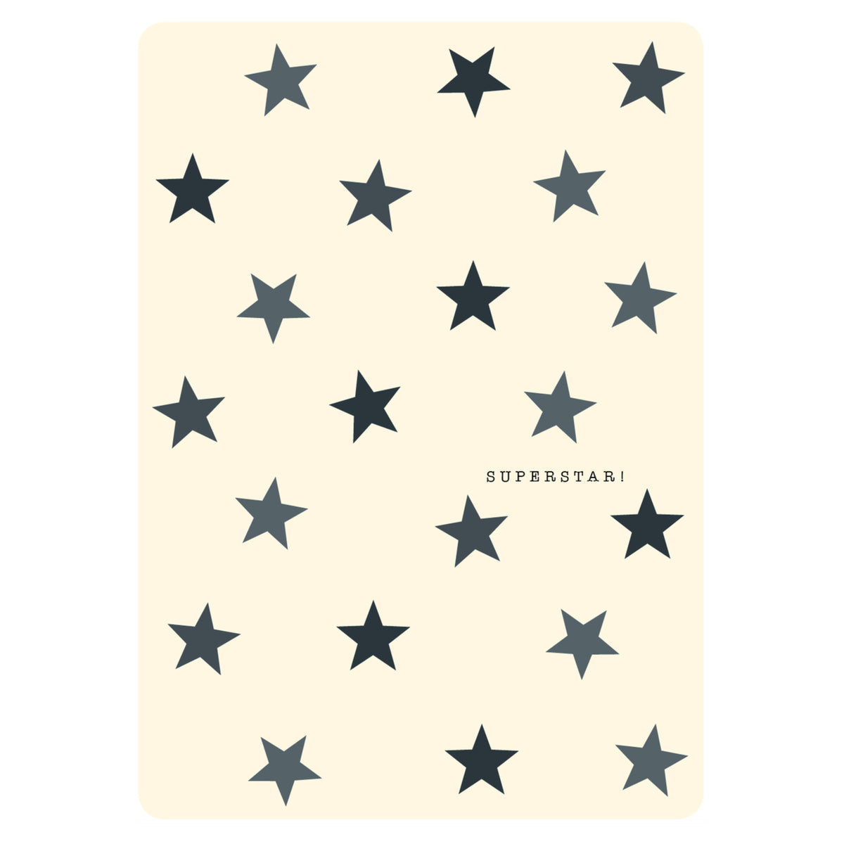 Postkarte - Superstar (Sterne)