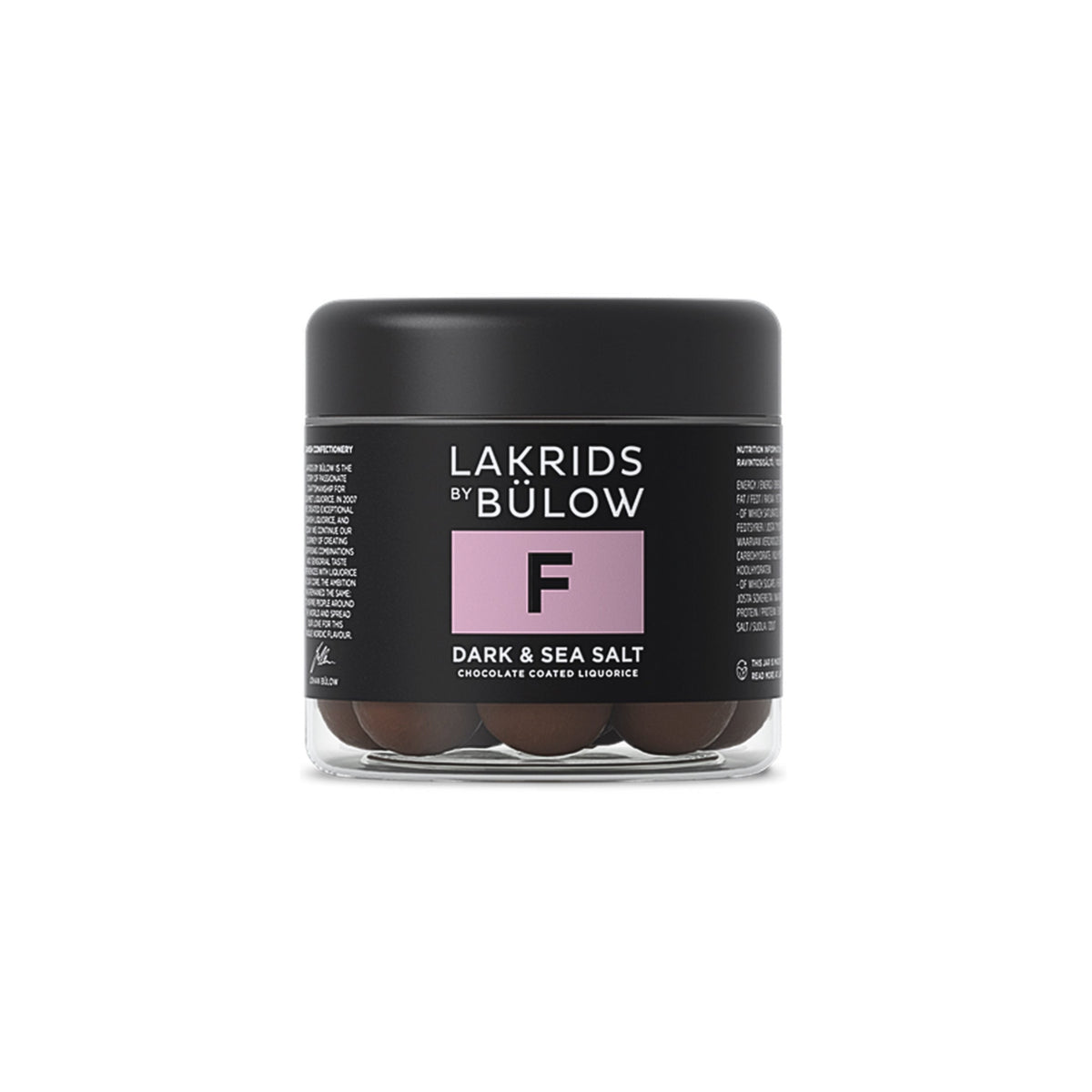 Lakrids F - Dark & Sea Salt 125g