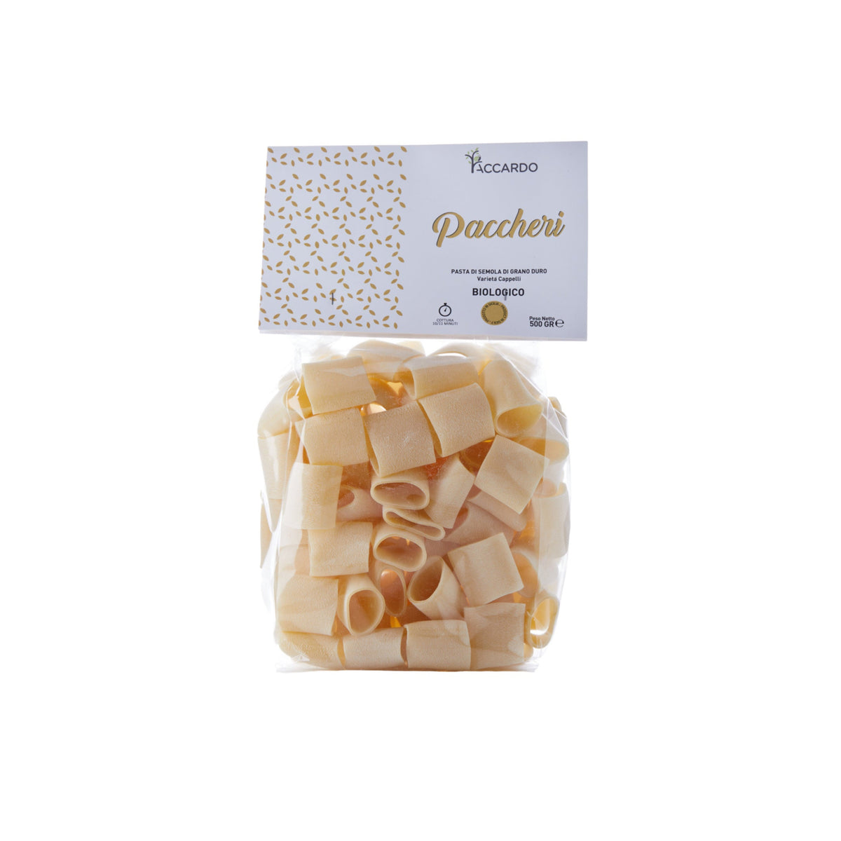 Pasta Paccheri Bio 500g