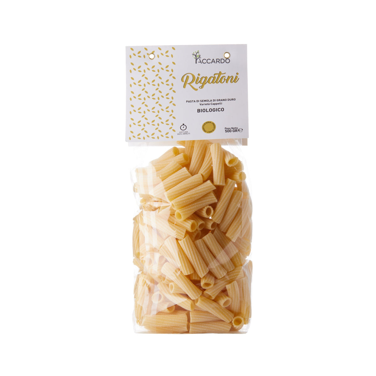 Pasta Rigatoni Bio 500g