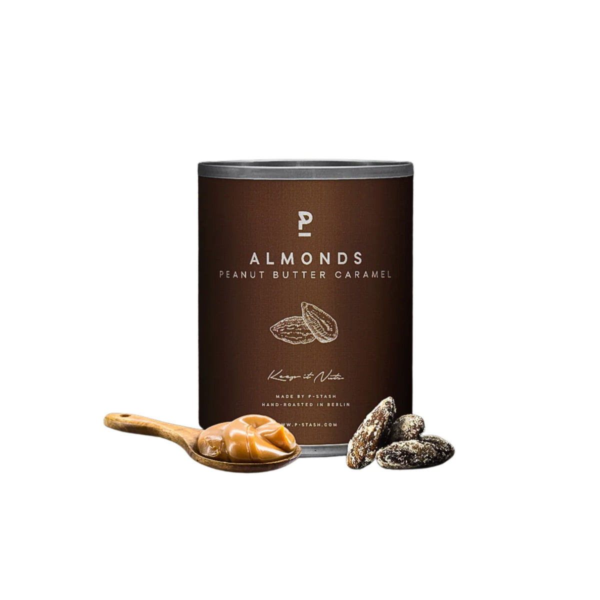 Peanut Butter Caramel Almonds P-Stash 60g