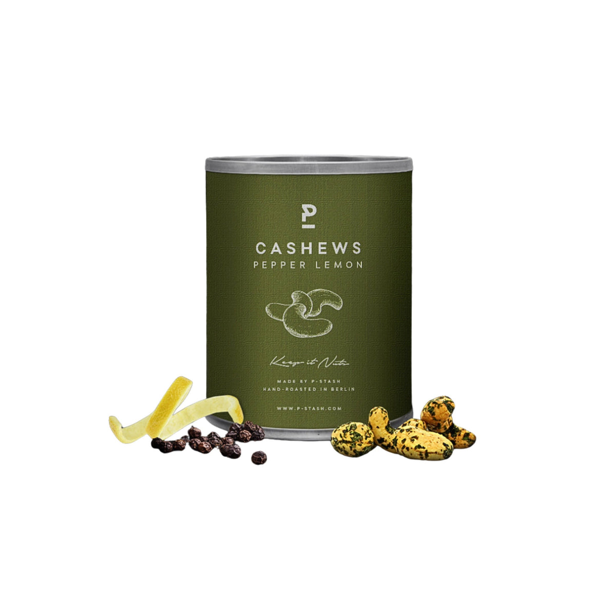 Pepper Lemon Cashews P-Stash 55g