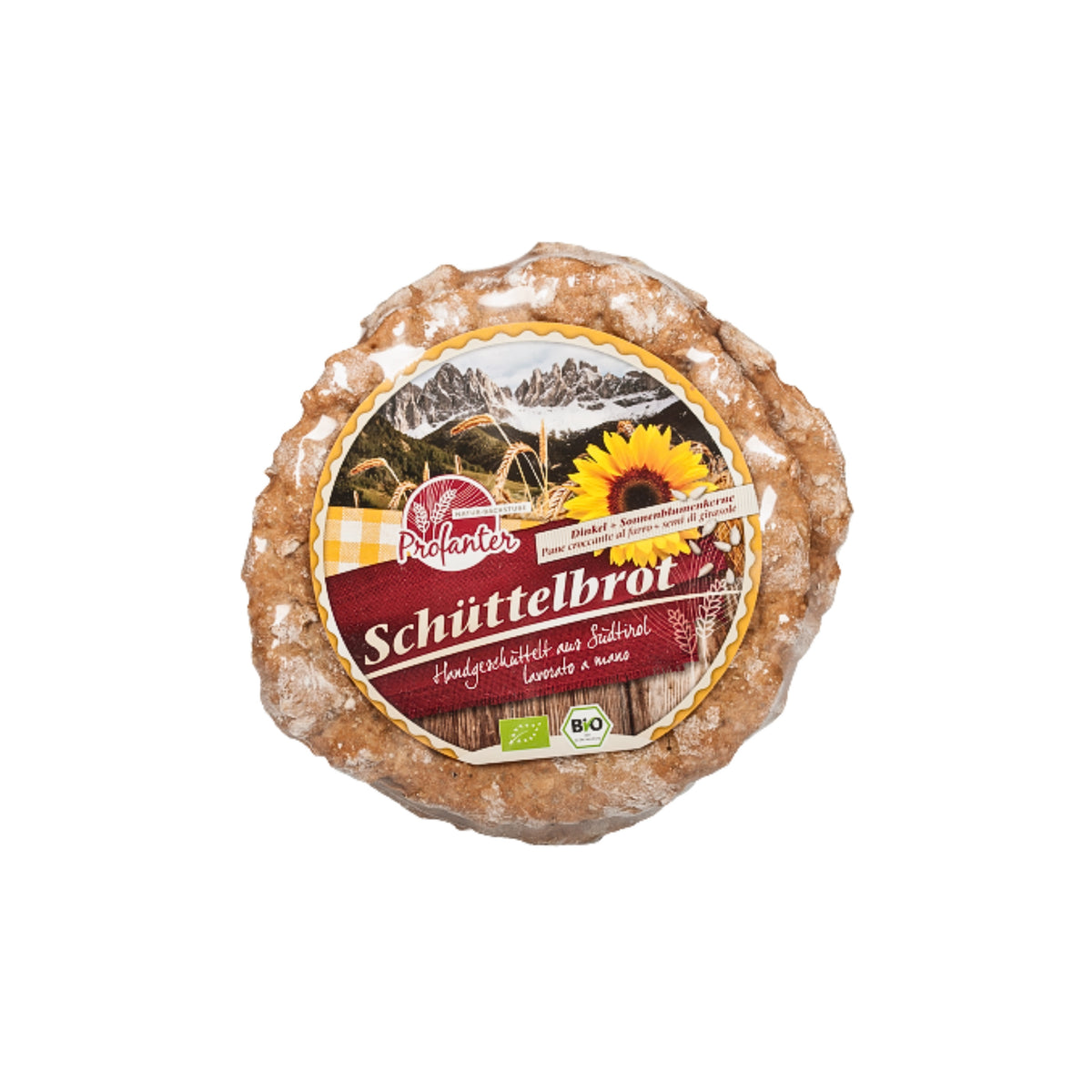 Schüttelbrot Dinkel Bio mit Sonnenblumenkernen 230g