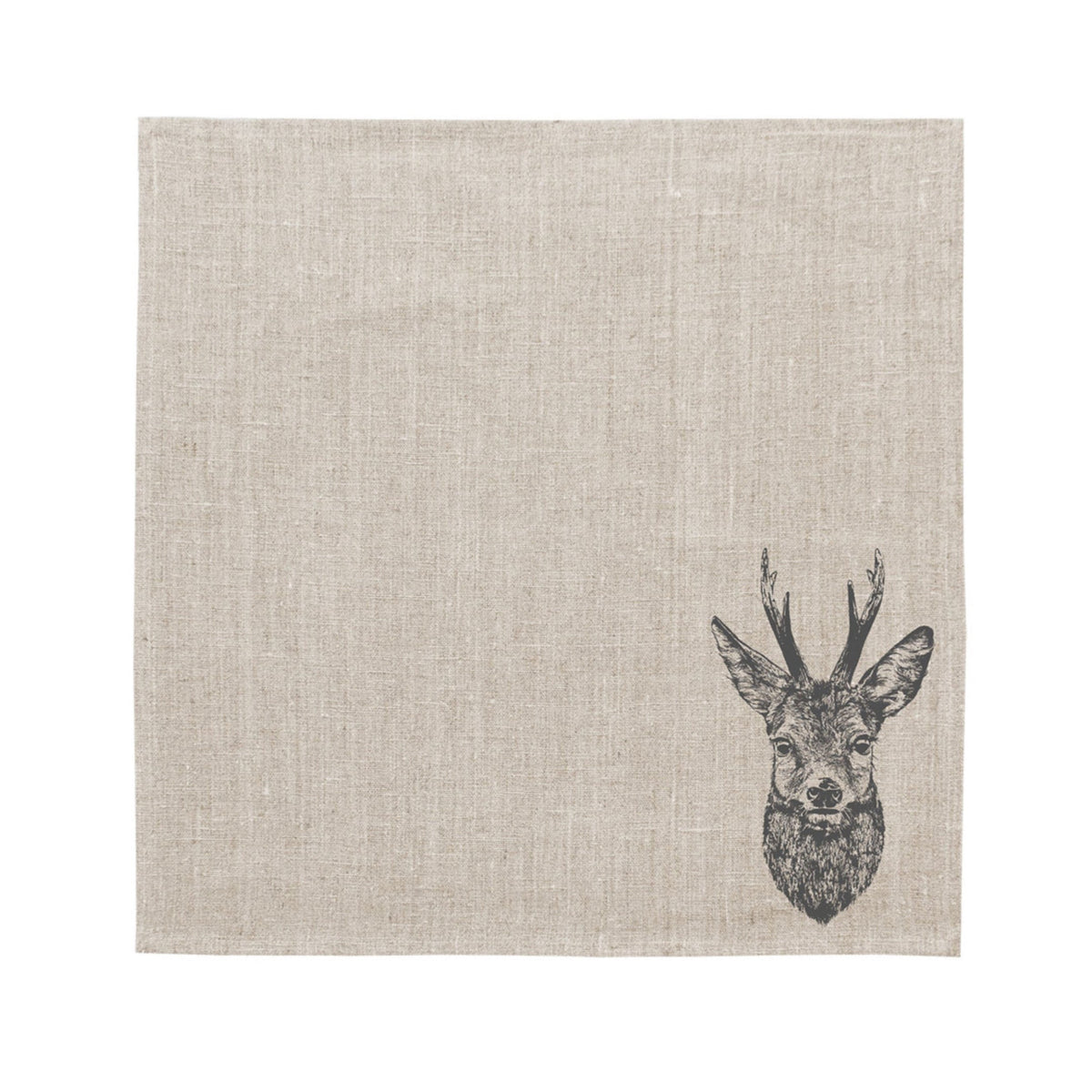 Serviette Rehbock 100% Leinen