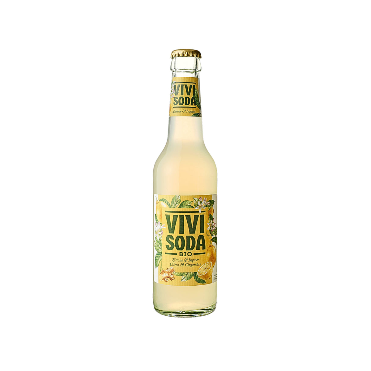 VIVI Soda Zitrone &amp; Ingwer Bio 33cl