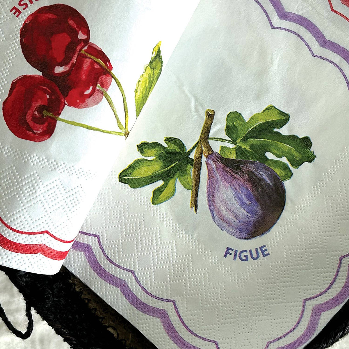 Papierservietten - Kirsche/Feige