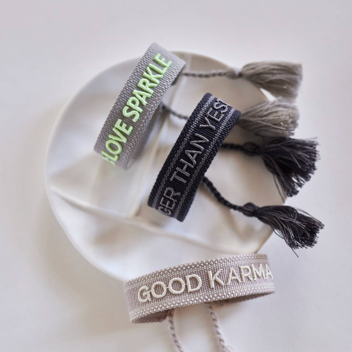 Live Love Sparkle Statement Armband