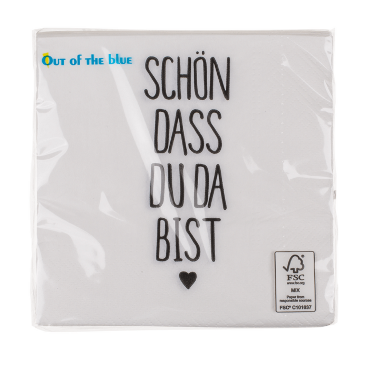 Papierservietten - „Schön, dass du da bist“