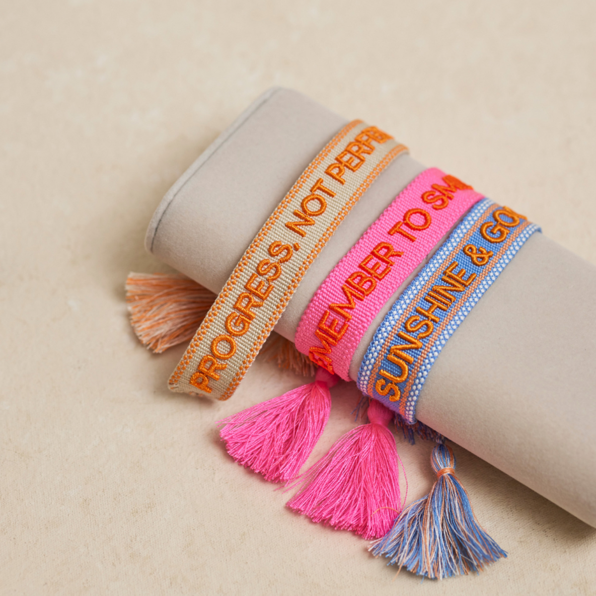 Progress, not perfection Statement Armband