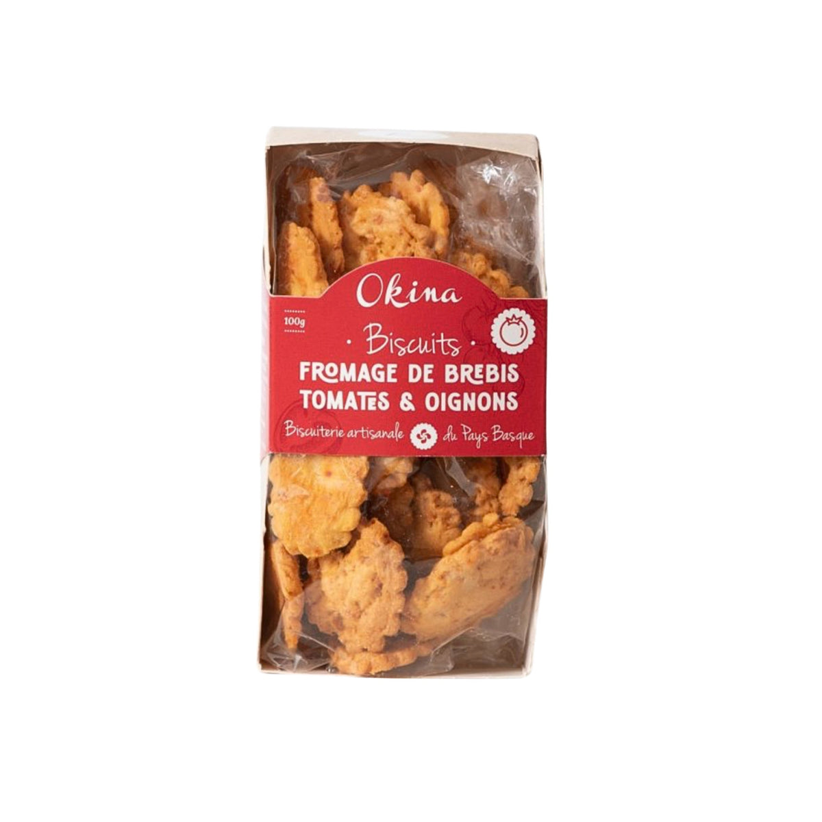Biscuits Fromage de Brebis Tomates &amp; Oignons 100g
