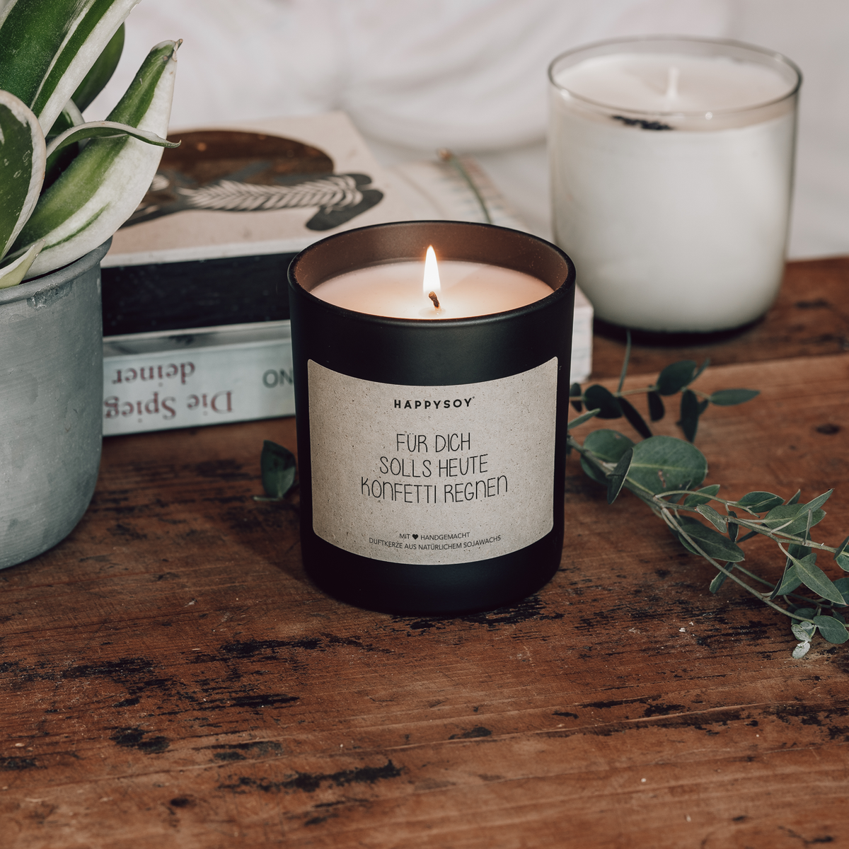 Duftkerze - Für dich solls heute Konfetti regnen