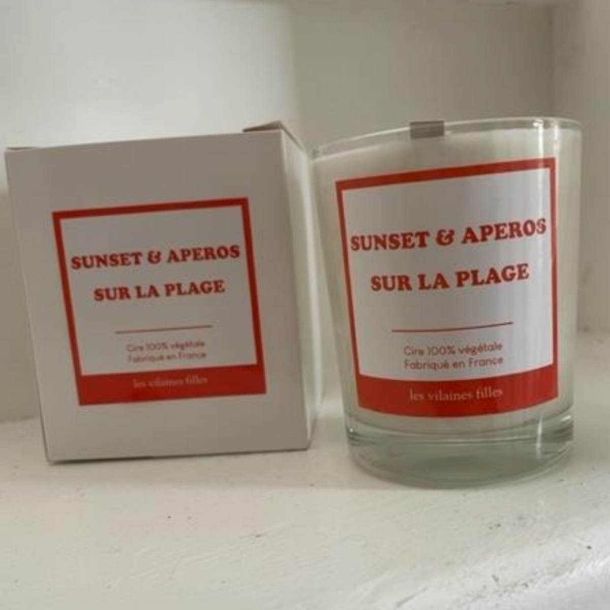 Kerze „Sunset & Aperos sur la Plage“