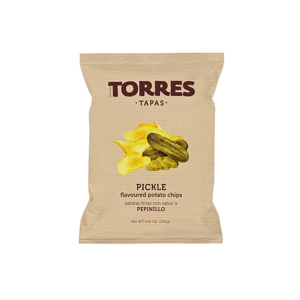 Chips Pickel Pepinillo Torres 125g