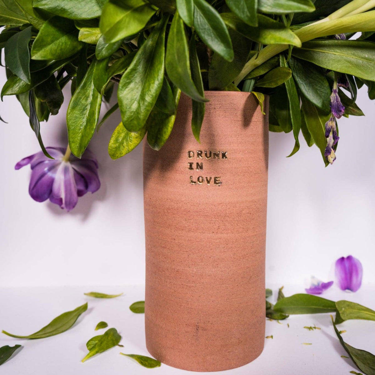 Vase DRUNK IN LOVE - TERRAKOTTA-ROTER SANDSTEIN