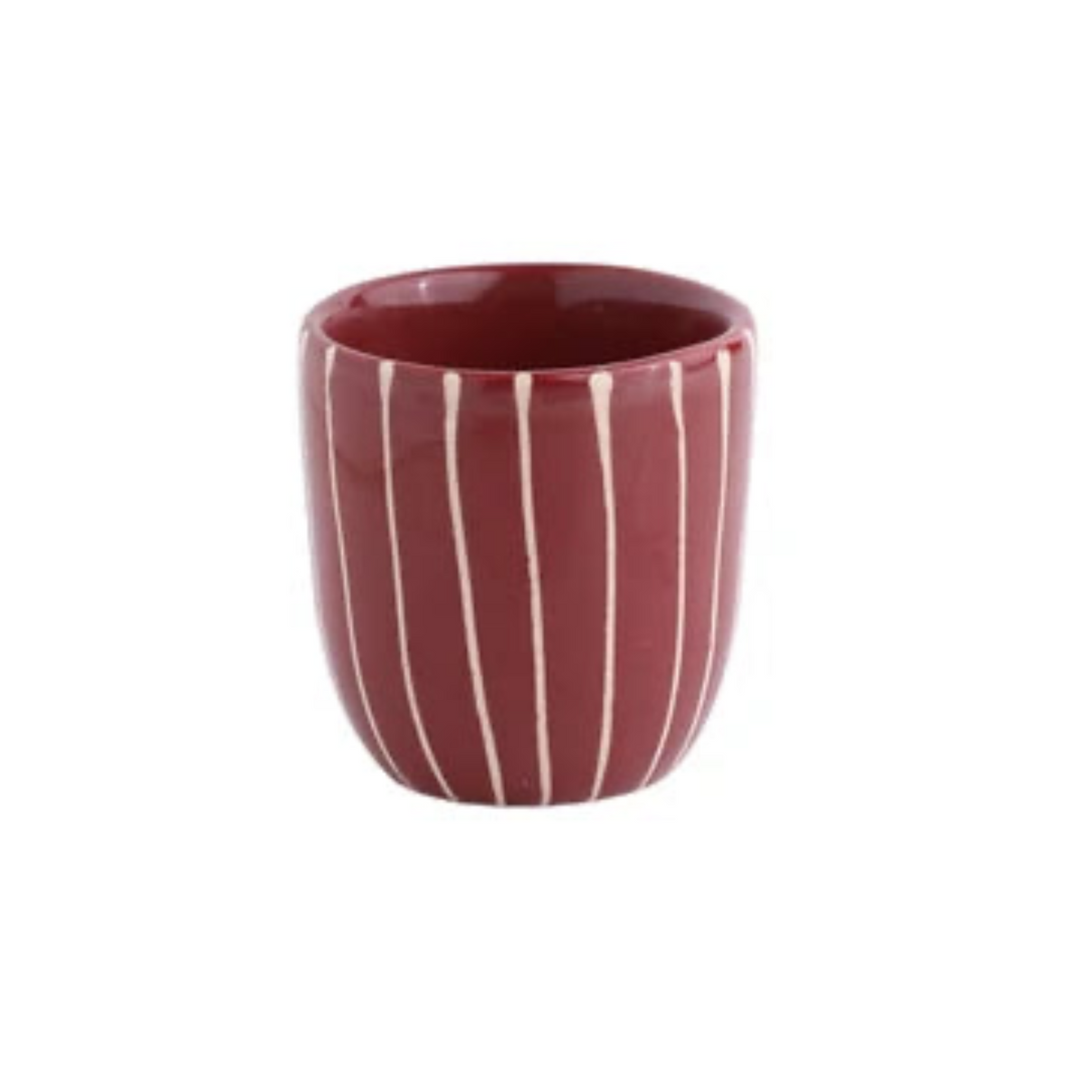 Espresso Becher - Striped Dark Cherry