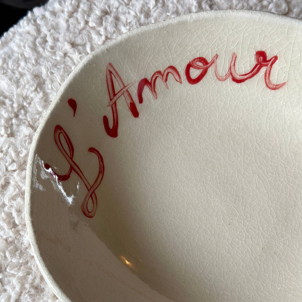 Teller L&#39;Amour rouge