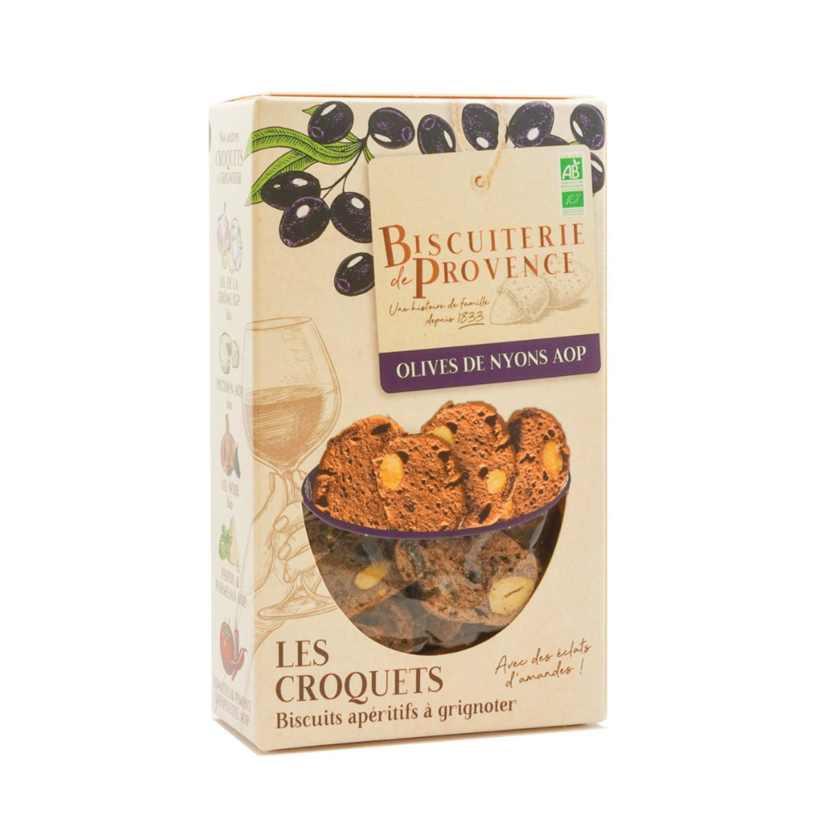 Les Croquets Olives Nyon AOP Bio 90g