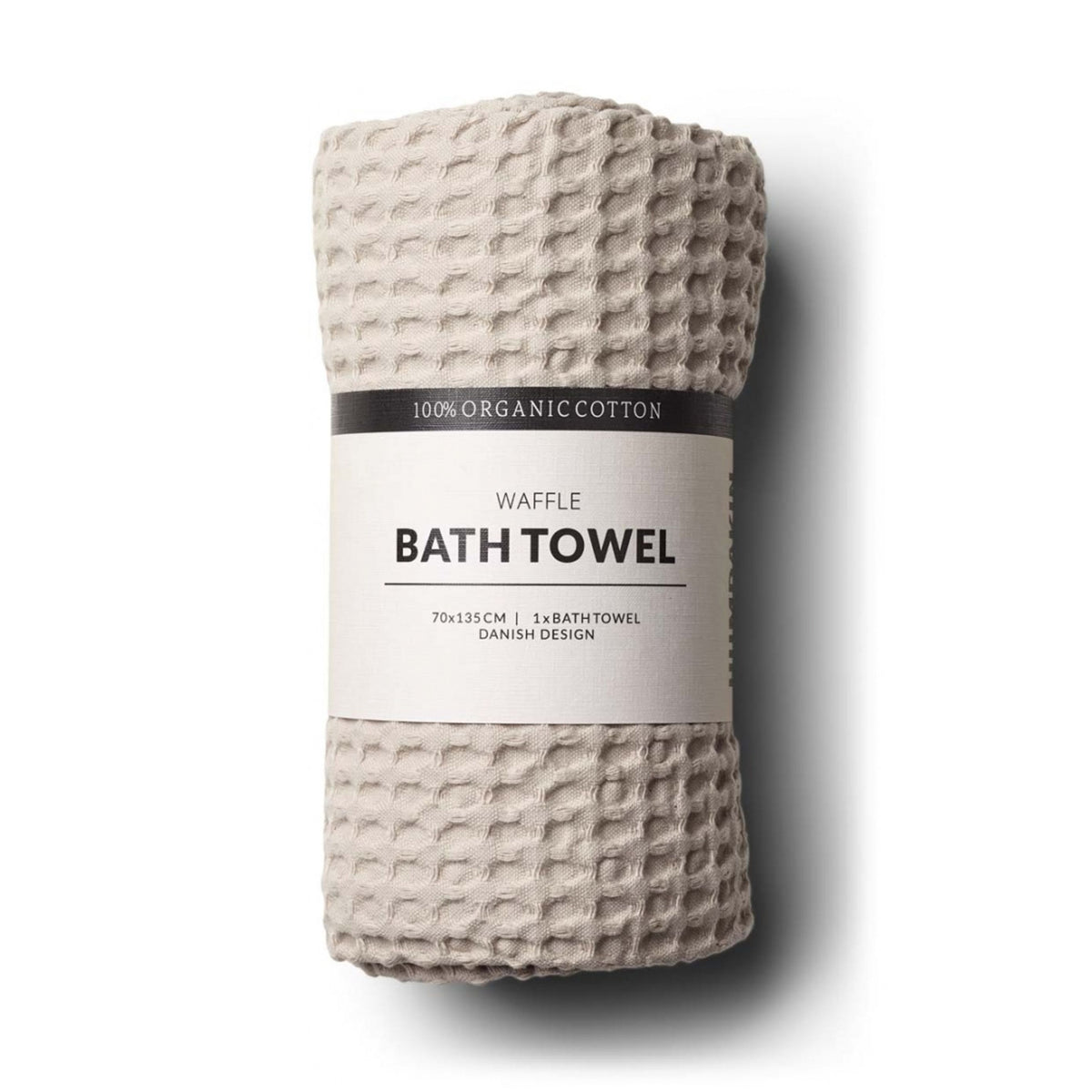 Humdakin - Waffle Bath Towel - Light Stone