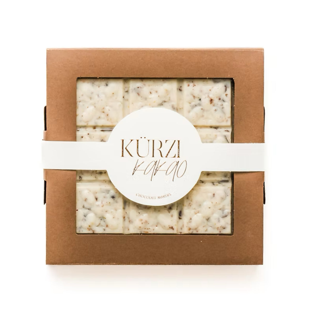 White with caramelized Cacao Nibs 75g